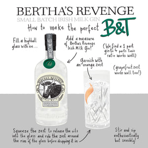 A bottle of Bertha's Revenge Gin in a Gift Tube (70cl)